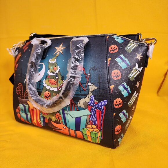 Loungefly The Nightmare Before Christmas Sandy Claws Zero Satchel Handbag NEW - Picture 9 of 13